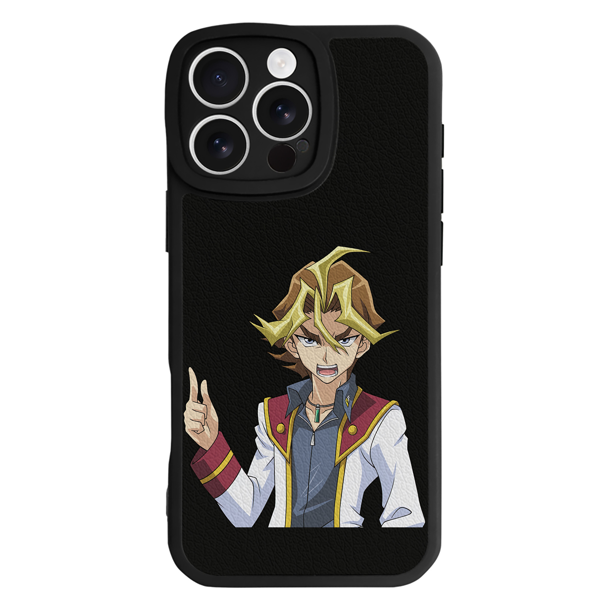 （画像用） 遊☆戯☆王 Yu-Gi-Oh! 【iPhone 16シリーズ対応】シリコンスマホケース（レザー調） 材質：シリコン
